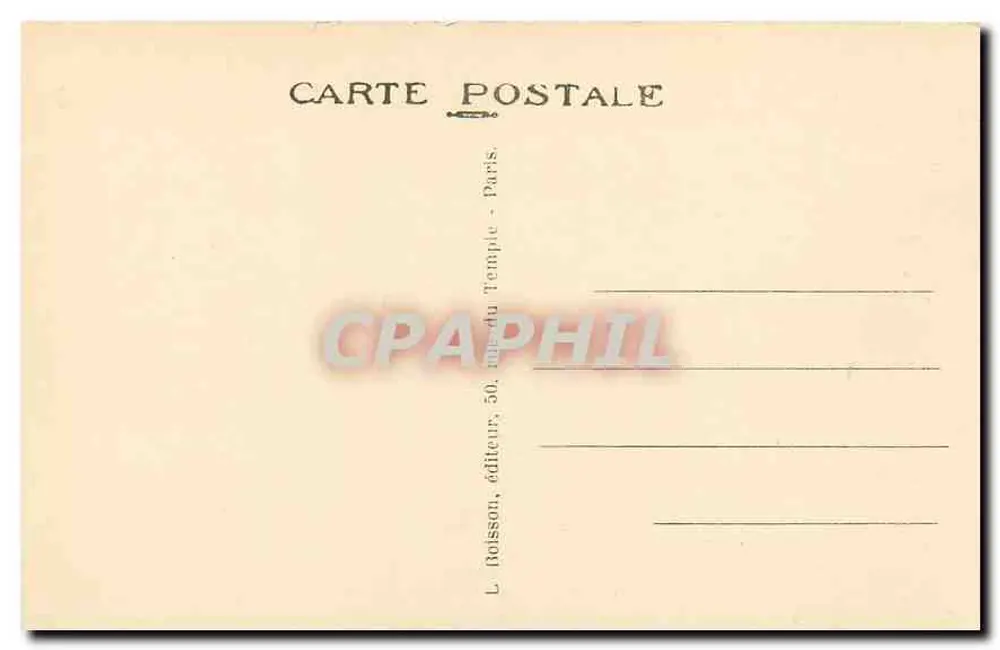 Torre Saint-Jacques — Paris — L. Boisson, editor, 50, rue du Temple - Verso