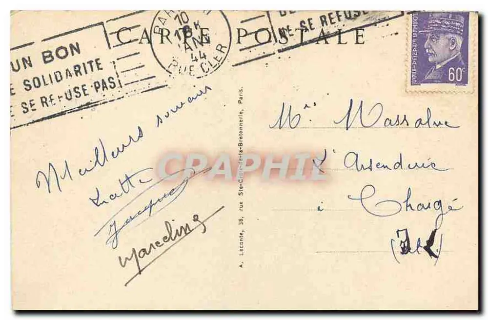 Paris — Notre-Dame e o Portal — Graphiphil, n°66 - Verso