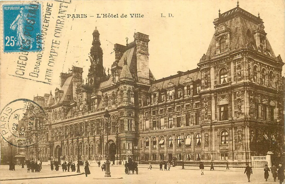 Paris — O Hôtel de Ville — L. D. - Frente