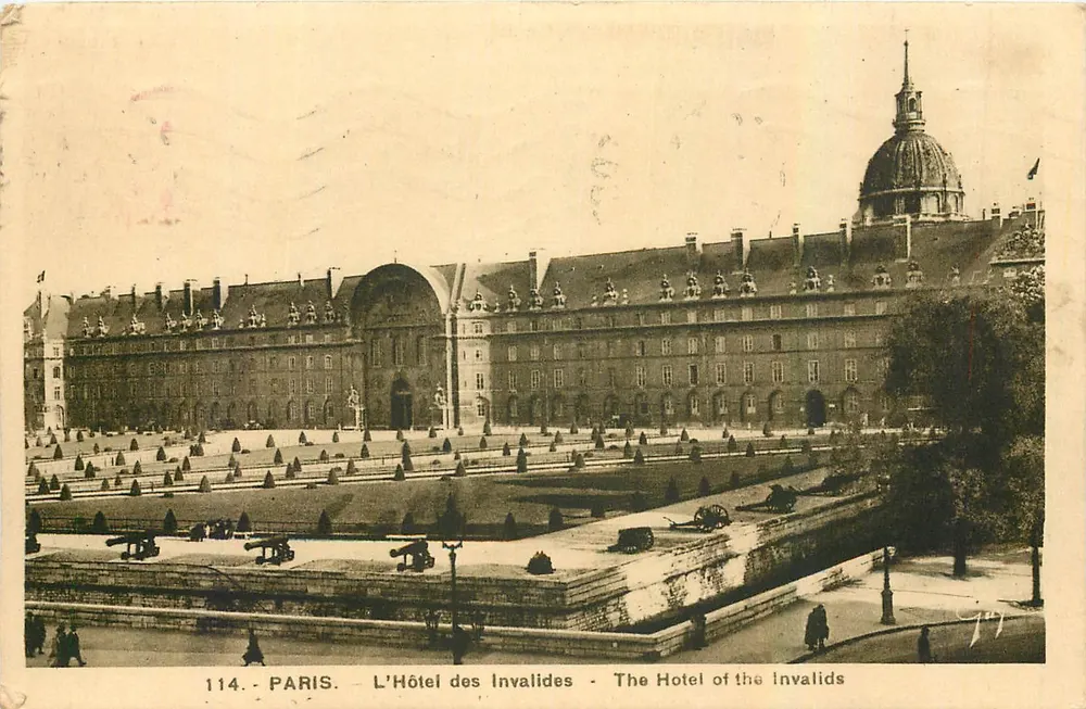 Paris - O Hotel dos Invalidos - The Hotel of the Invalids — editor não identificado, n° de série 114 - Frente