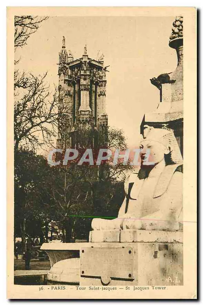 Paris - Torre Saint-Jacques — Torre de Saint-Jacques — A.L. n°36 - Frente