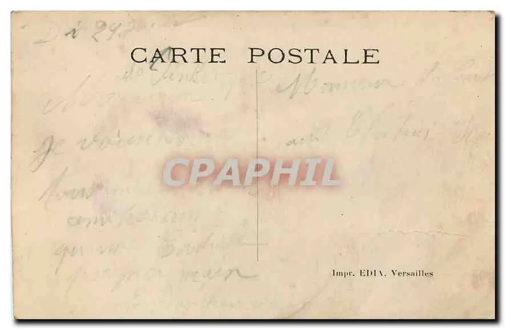 Parque de Versailles — Bassin do Dragão — Editor EDIA, n° 335 - Verso
