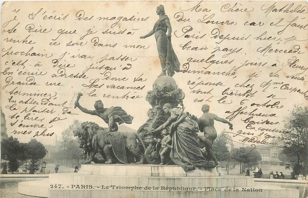Paris — Le Triomphe de la République — Place de la Nation — n°247 - Recto