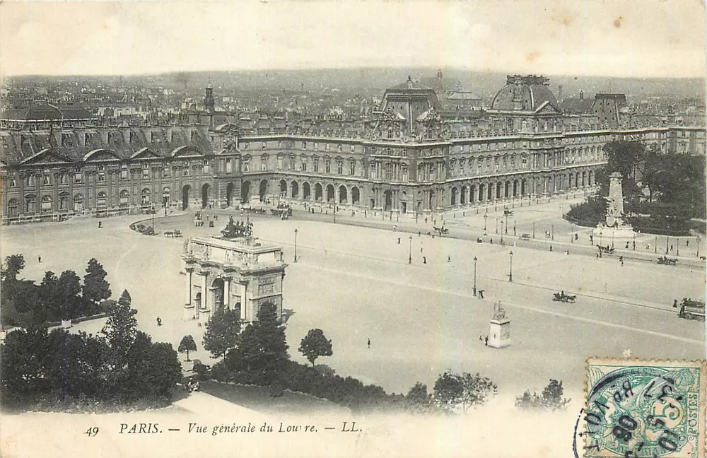 Paris — Vista geral do Louvre — LL. — n°49 - Frente
