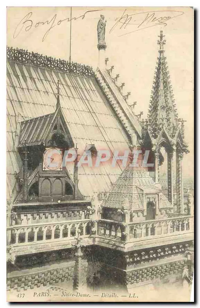 Paris — Notre-Dame — Detalhes — LL. — n° 437 - Frente