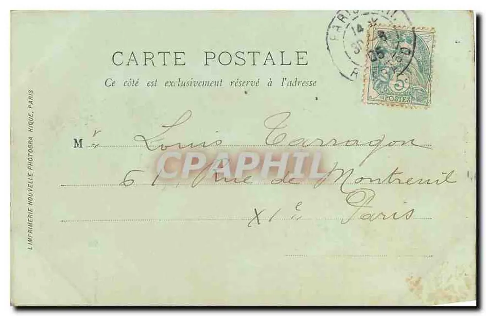 Paris — Notre-Dame — Detalhes — LL. — n° 437 - Verso