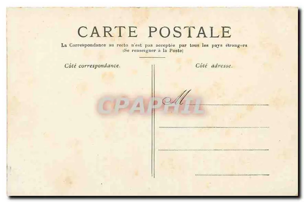 Paris — O Hotel de Ville — editor não visível - Verso