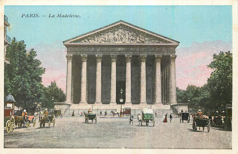Paris — A Madeleine — Editor não identificado, número de série não visível - Frente