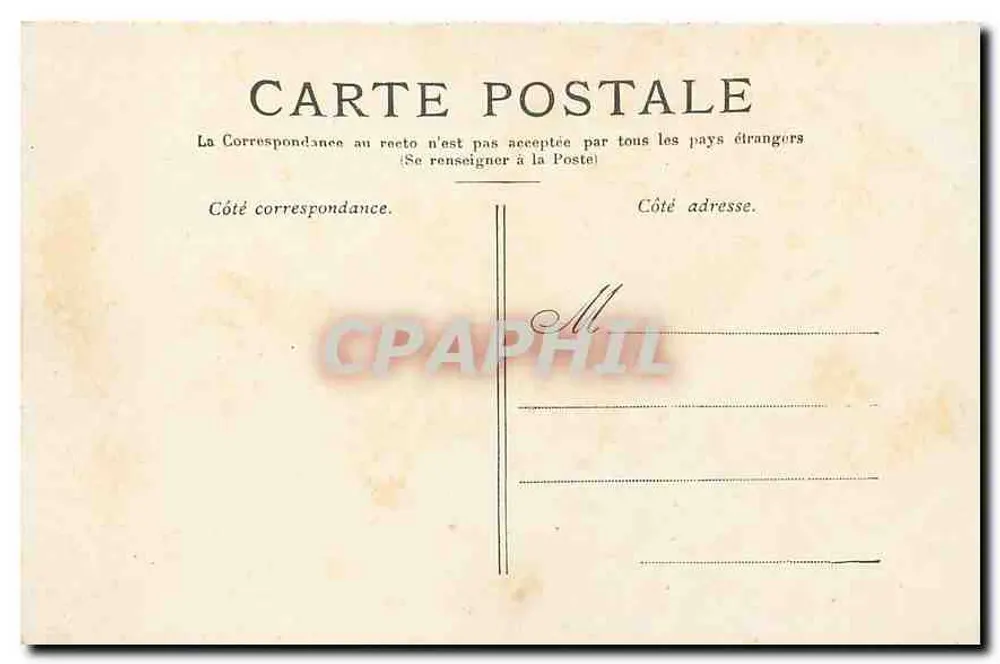 Paris — A Madeleine — Editor não identificado, número de série não visível - Verso