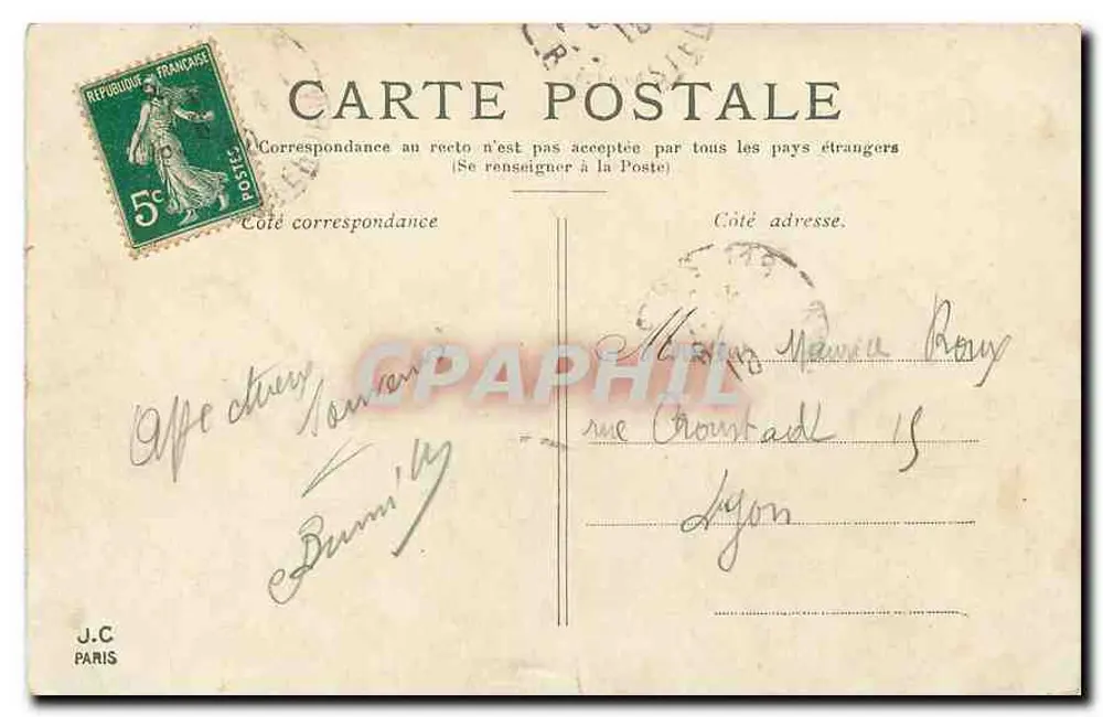 PARIS — O Trocadéro — J.C. PARIS - Verso