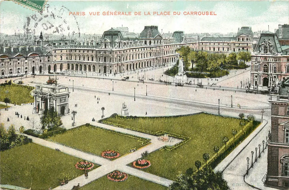 Paris — Vue générale de la place du Carrousel — Édit. L. Dufour - Recto