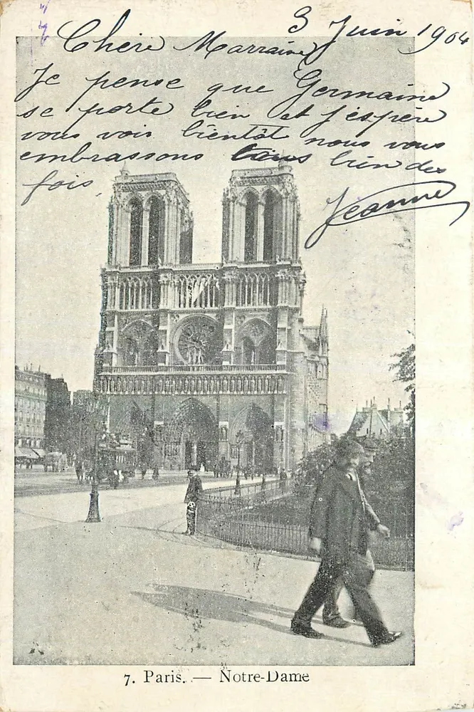 Paris — Notre-Dame — Editor desconhecido, n°7 - Frente
