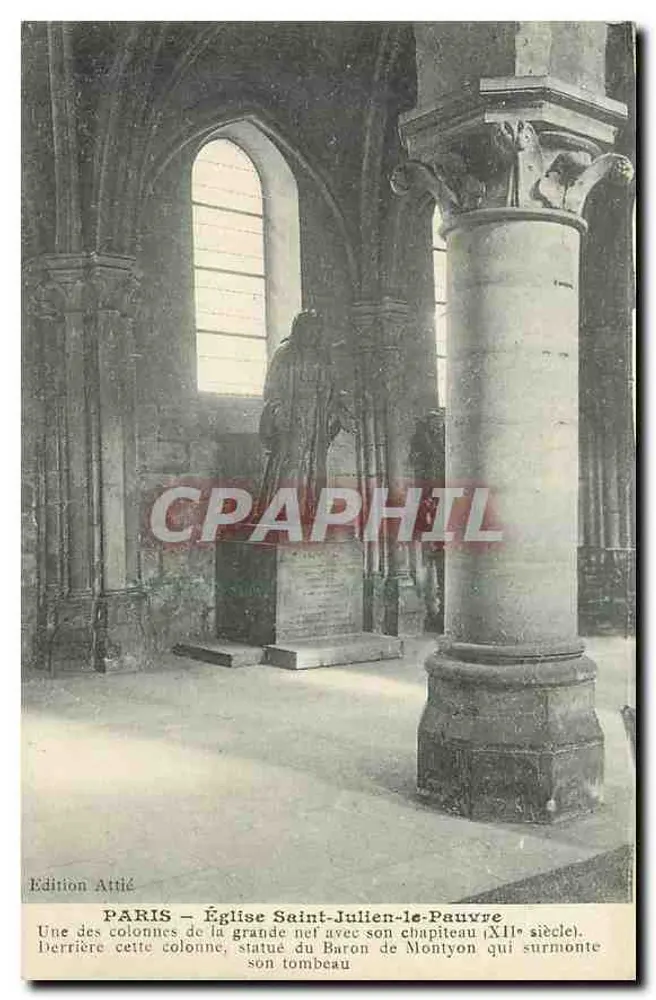 Paris — Église Saint-Julien-le-Pauvre — Édition Attié - Recto