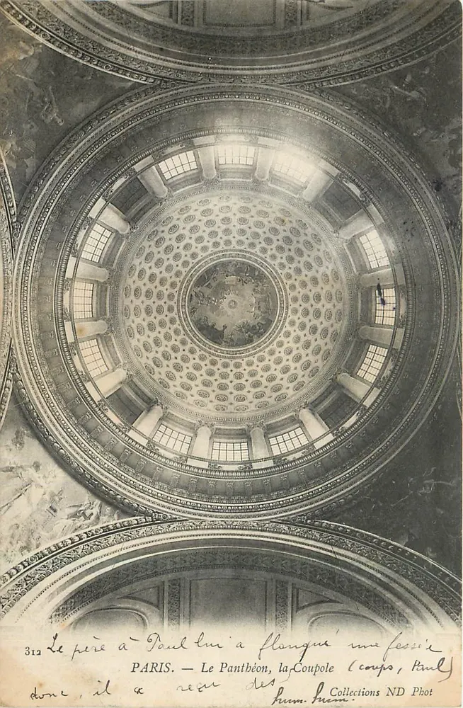 PARIS — The Pantheon, the Dome — Collections ND Phot, n° 312 - Front