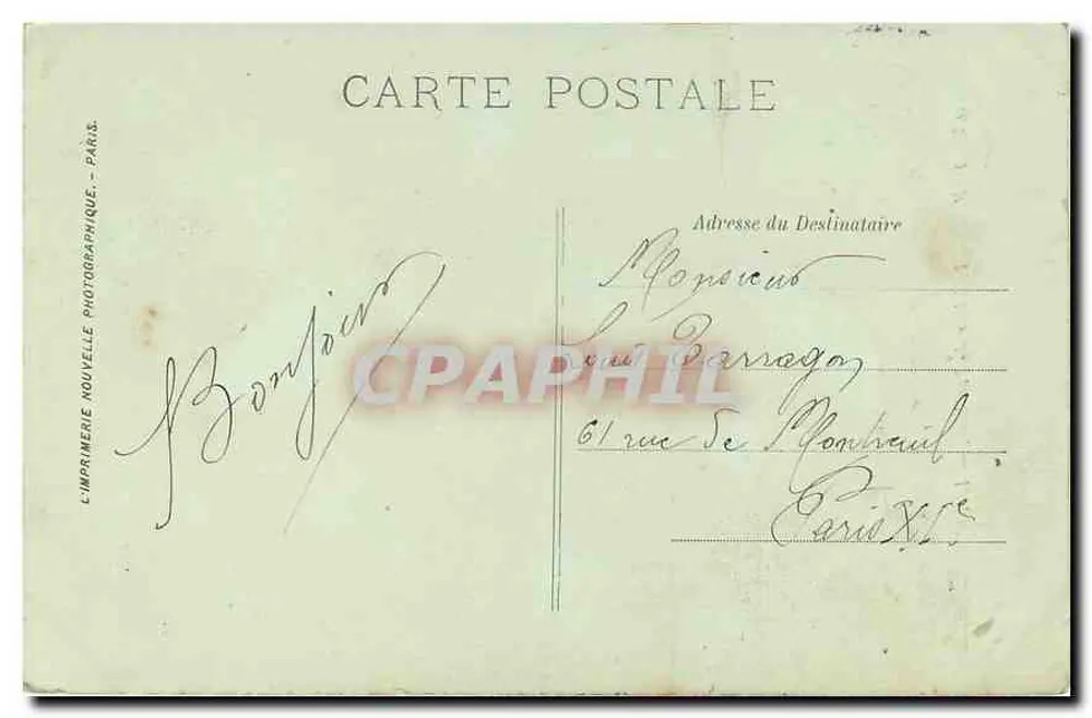Paris — Interior do Panteão — L’Imprimerie Nouvelle Photographique, n°168 - Verso