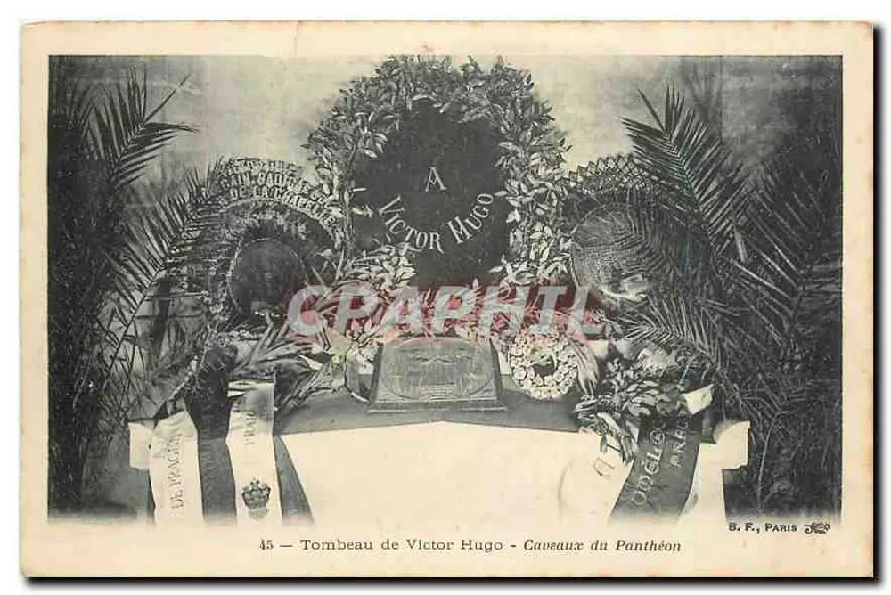 Tombeau de Victor Hugo - Caveaux du Panthéon — B.F., Paris, n°45 - Recto