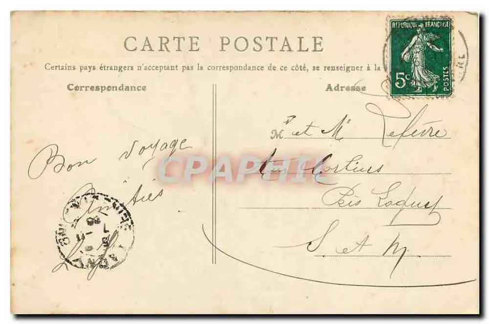 Tombeau de Victor Hugo - Caveaux du Panthéon — B.F., Paris, n°45 - Verso