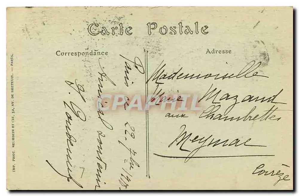 PARIS — Wieża Świętego Jakuba — JND Phot. et Cie, nr 84 - Rewers