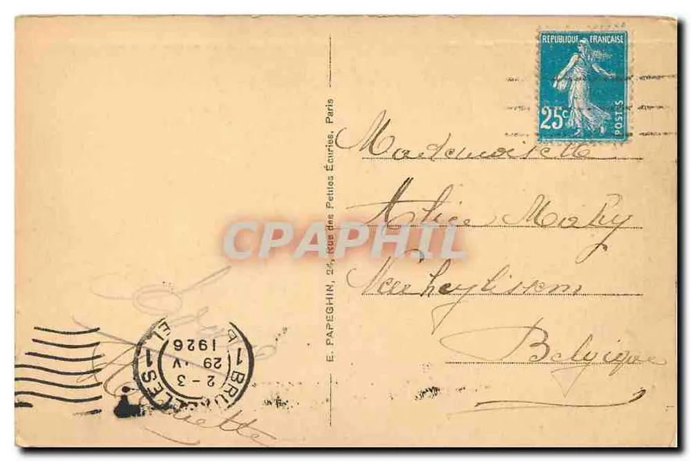 Paris — Panorama dos Oito Pontes — E. Papeghin, n°43 - Verso
