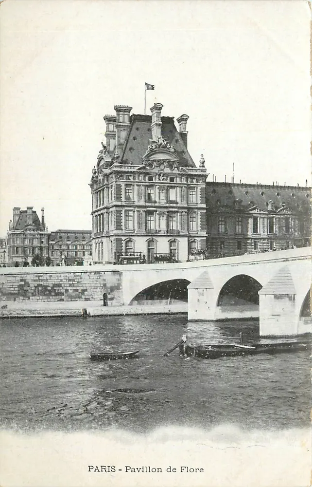 PARIS - Pavilhão de Flore — vista do ponte e do rio - Frente