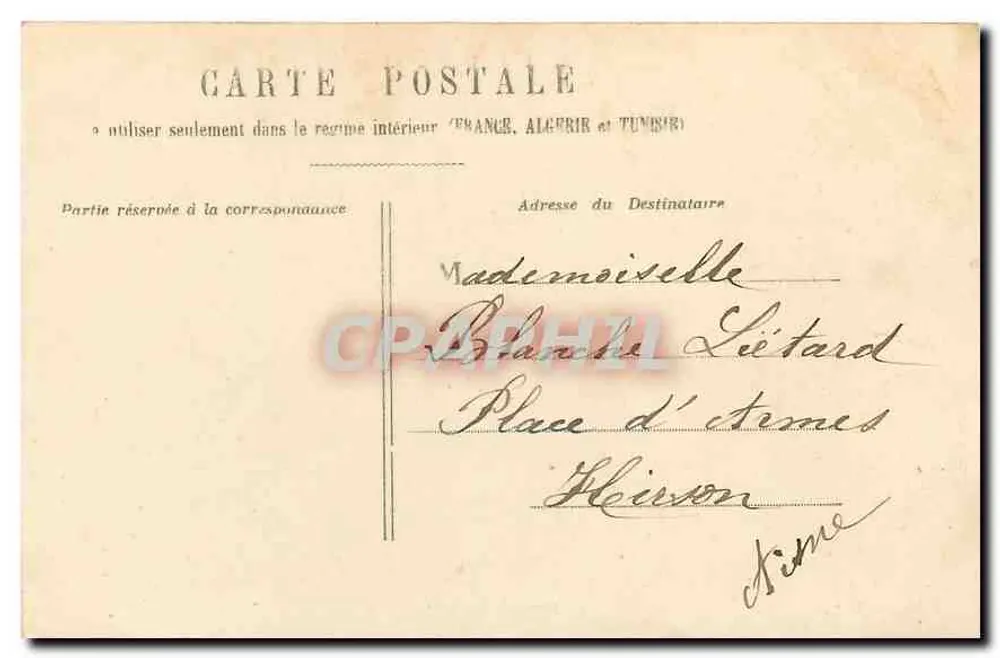 O Leão de Belfort — Paris — H. L. - Verso