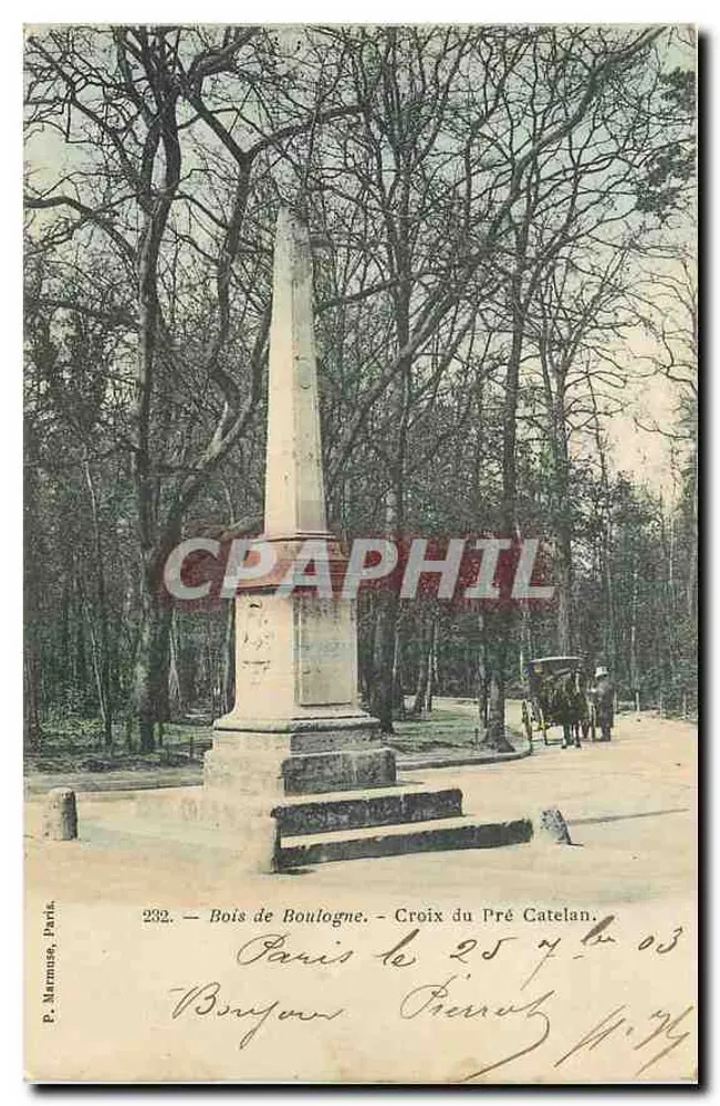 Bois de Boulogne — Cruz do Pré Catelan — P. Marmuse, Paris, n° 232 - Frente