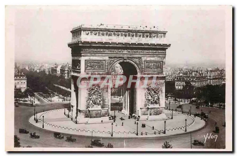 Arc de Triomphe — Place de l’Étoile — Éditions D’Art Yvon, Paris - Recto