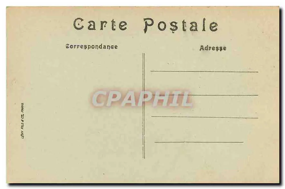 Paris — O Pequeno Palácio — Editor Levi fils & Prins - Verso