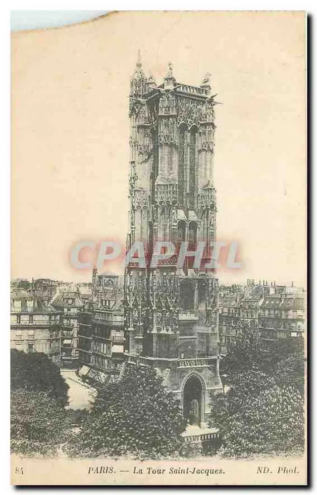 PARIS — A Torre Saint-Jacques — ND. Fotografia. - Frente