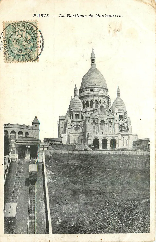 Paris — A Basílica de Montmartre — Editor não identificado, número de série não visível - Frente