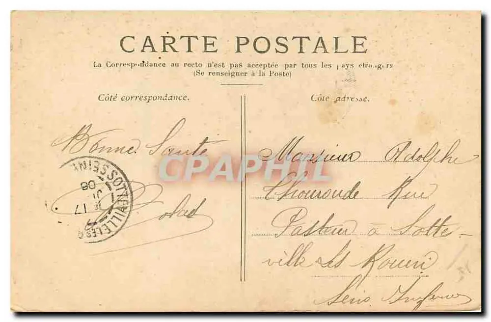 Paris — A Basílica de Montmartre — Editor não identificado, número de série não visível - Verso