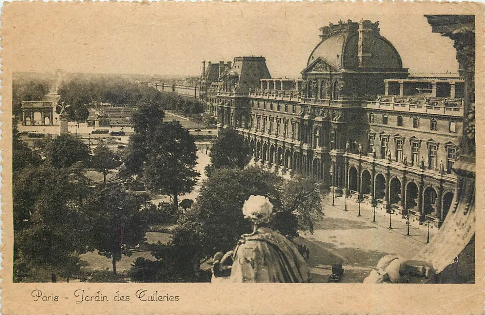 Paris - Jardim das Tuileries — vista do Louvre — Photolux - Frente