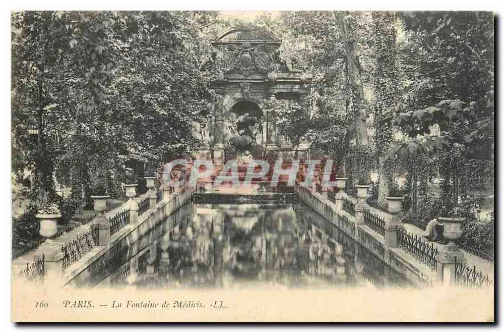 Paris — Fonte de Médicis — LL. n° 160 - Frente