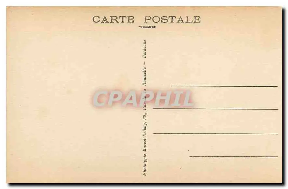Bordeaux — Fontaine des Trois Grâces — M. D. - Verso