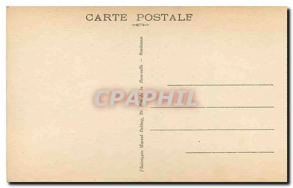Bordeaux — Place de la Victoire — M. D. - Verso