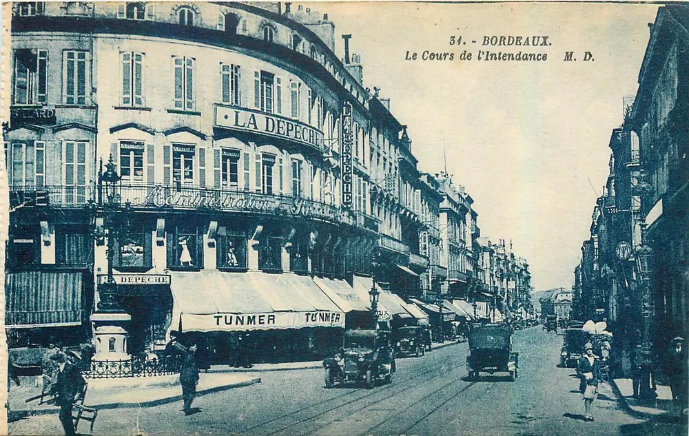 Bordeaux — O Cours de l'Intendance — M.D. n°34 - Frente