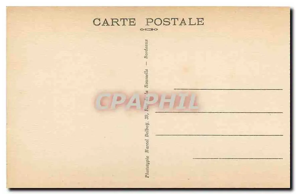 Bordeaux — Monument des Girondins (Groupe Nord) — M. D. - Verso