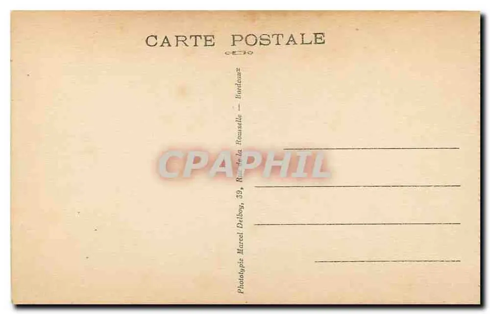 Bordeaux — A Baía — M. D. - Verso