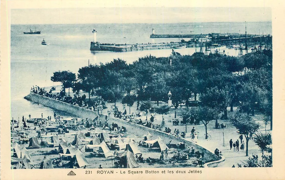 Royan - O Square Botton e as duas Jetées — Edição das Novas Galerias - Royan, n°231 - Frente