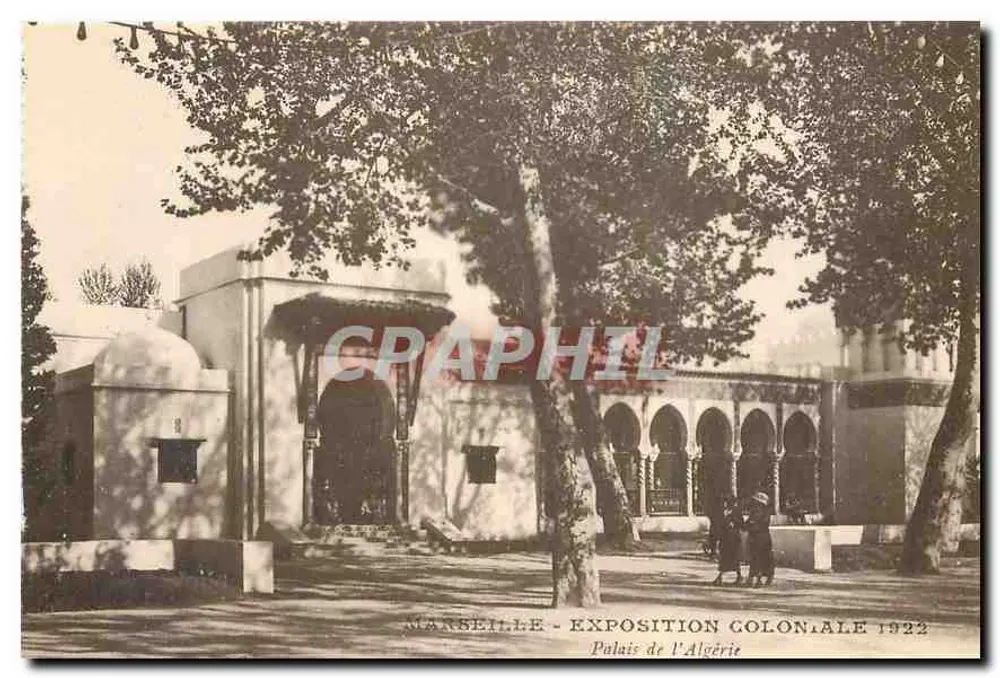 Marseille - Exposition Coloniale 1922 - Palais de l'Algérie - Recto