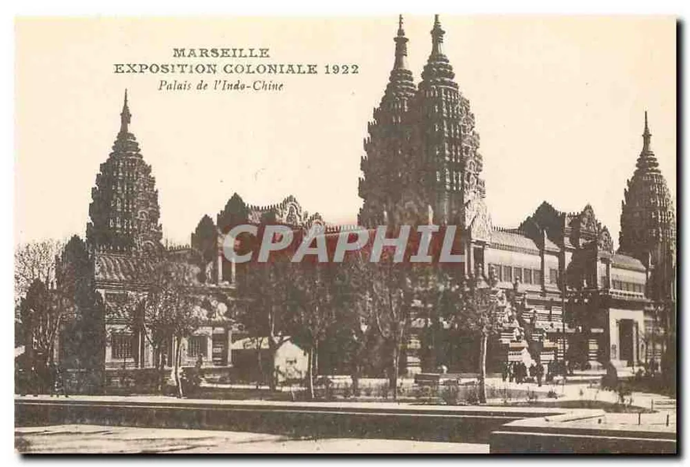 Palais de l'Indo-Chine — Exposition Coloniale de Marseille 1922 — éditeur non visible - Recto