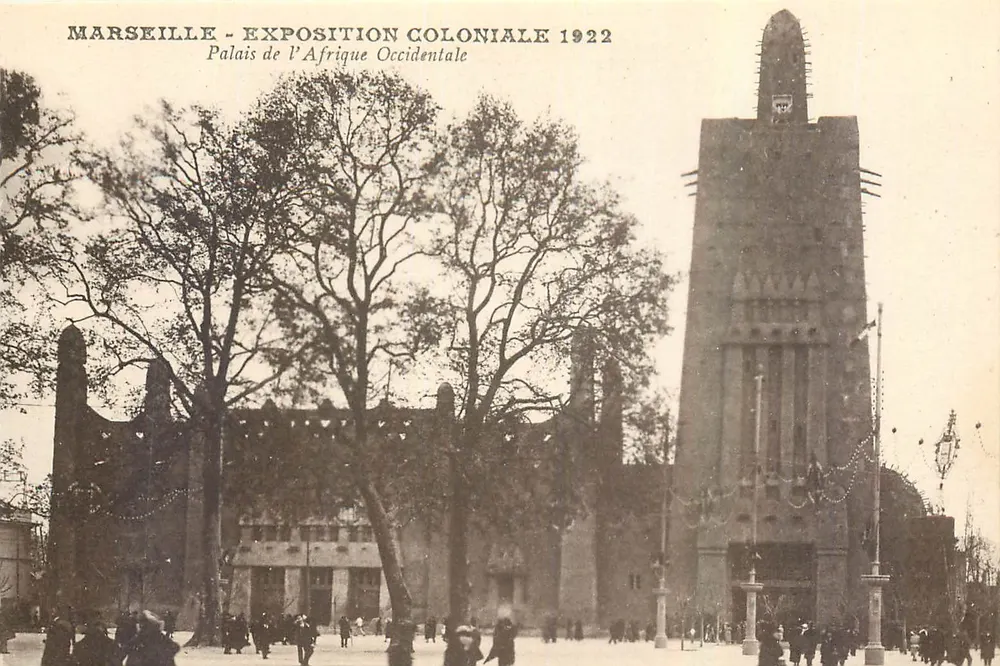 Marseille - Exposition Coloniale 1922 — Palais de l'Afrique Occidentale - Recto