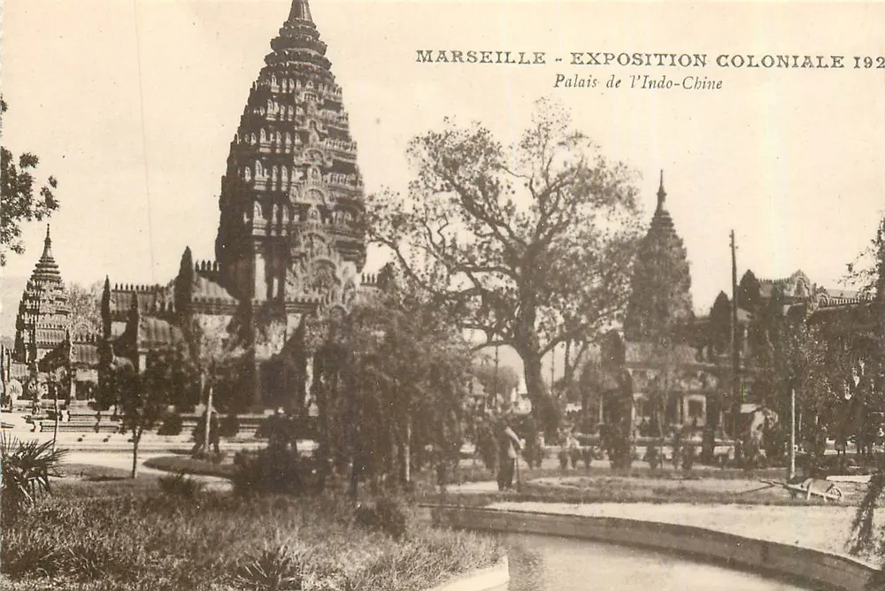 Marseille - Exposition Coloniale 1922 - Palais de l'Indo-Chine - Recto