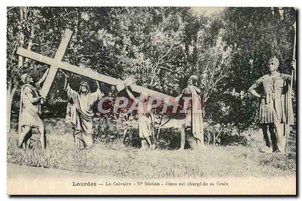 Lourdes — Das Calvary — II* Station — Jesus trägt seine Kreuz — Edition Palais du Calvaire, Lourdes - Vorderseite