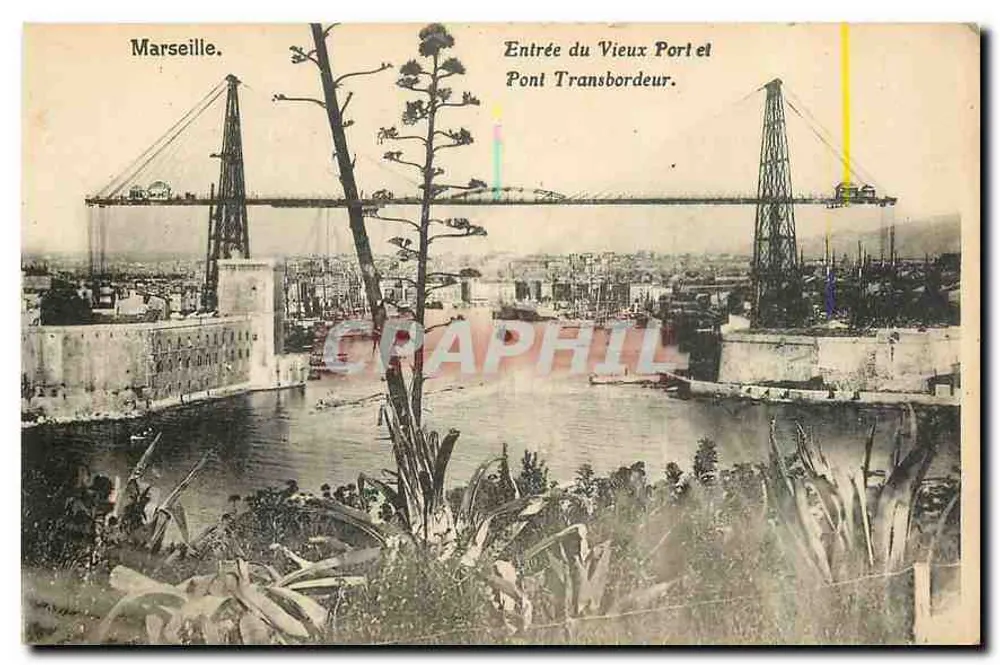 Marseille — Eingang zum Vieux Port und Pont Transbordeur — Verlag und Nummer nicht sichtbar - Vorderseite