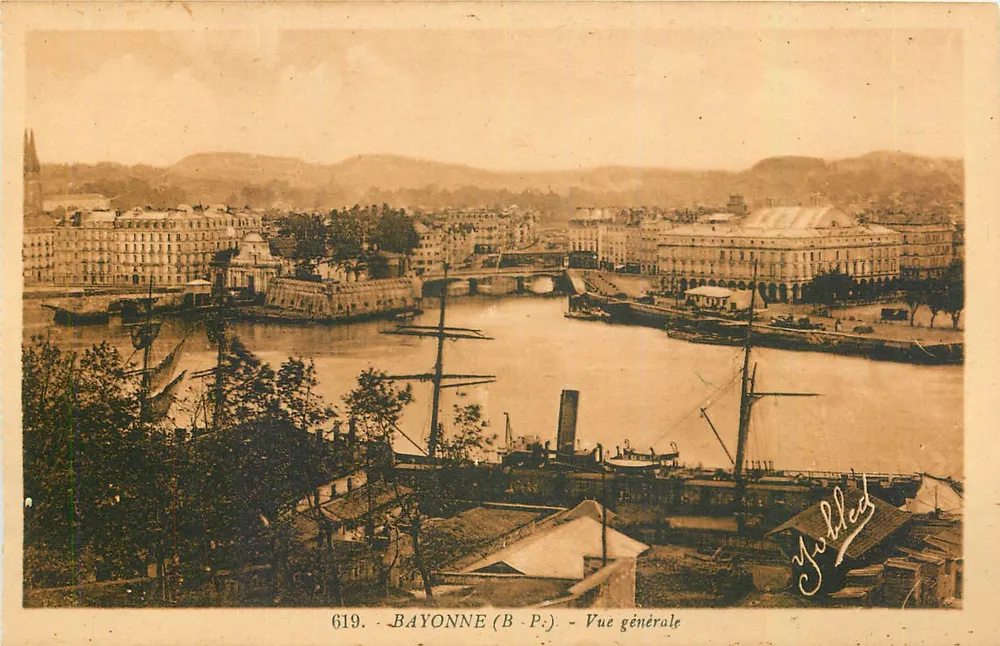 Bayonne (B.P.) - Vista geral — n° 619 — editor Yubbled - Frente