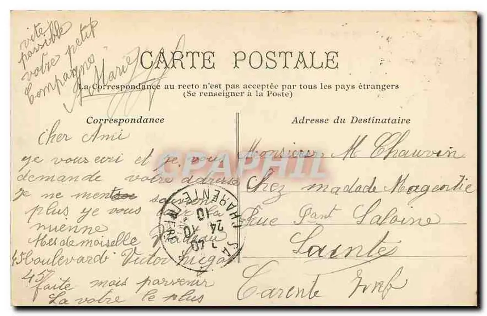NANTES — 33 — As Douves do Castelo — Editor não visível - Verso