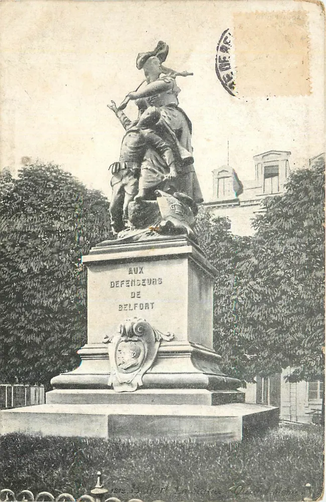 Monumento aos Defensores de Belfort — editor: Edição dos Grandes Magazines do Bon Marché - Frente