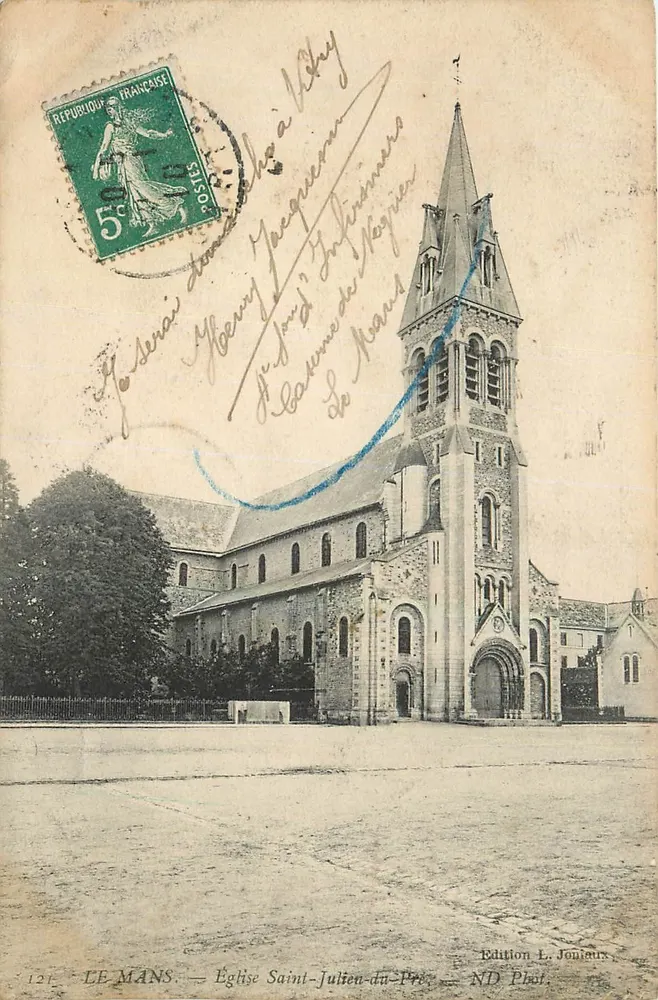 Le Mans — Igreja de São Julião do Pres — Edição L. Joulaux - Frente