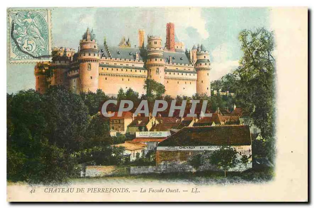 Zamek Pierrefonds — Façada Zachodnia — LL. - Awers
